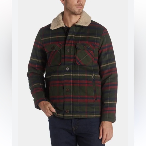 NWT RAINFOREST unisex Multicolor Plaid Sherpa Jacket S